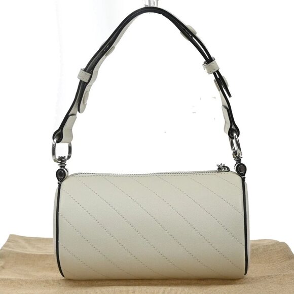 GUCCI Logo Blondie Interlocking GG Mini Shoulder Bag Leather White 728-082725 - Picture 2 of 16